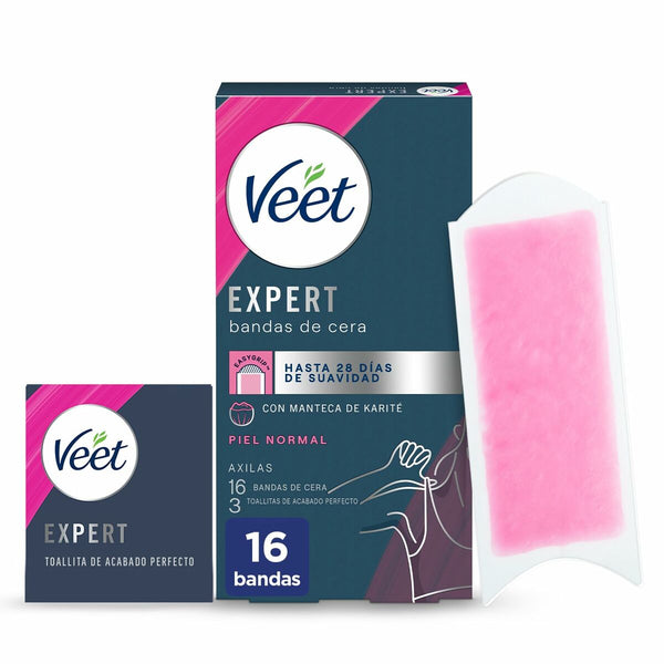 Body Hair Removal Strips Veet Expert Underarms (16 Units)-0