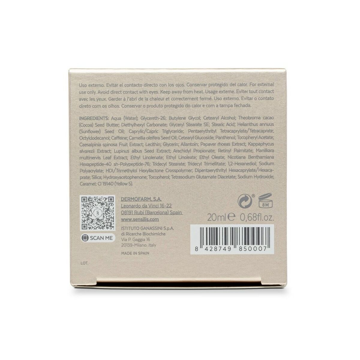 Eye Area Cream Sensilis Eternalist 20 ml-1