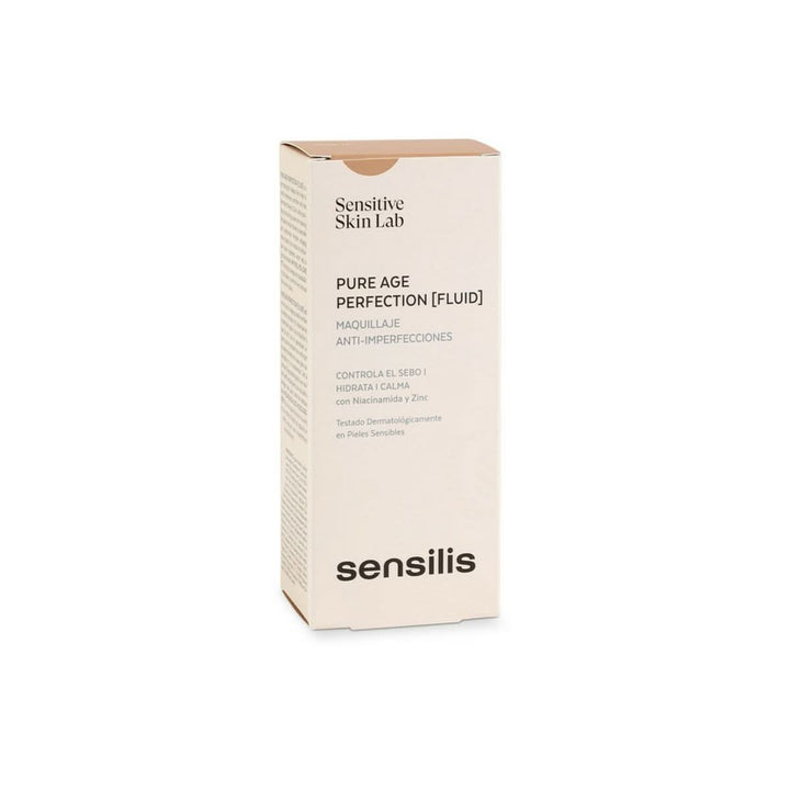 Crème Make-up Base Sensilis Pure Age Perfection 04-pêche Anti-imperfections (30 ml)-1