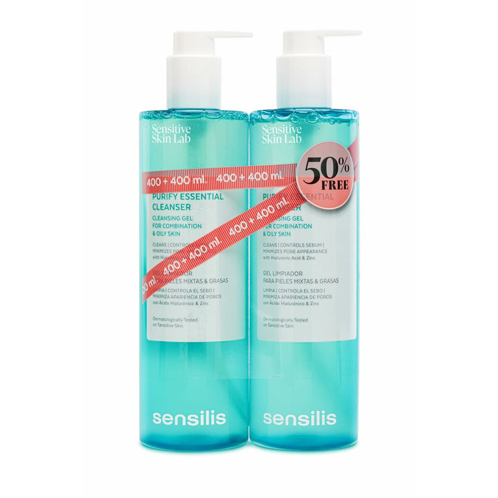 Facial Cleansing Gel Sensilis Purify Essential 2 x 400 ml-0