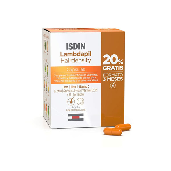 Hair Loss Food Supplement Isdin Lambdapil (180 Units) - Cosmova