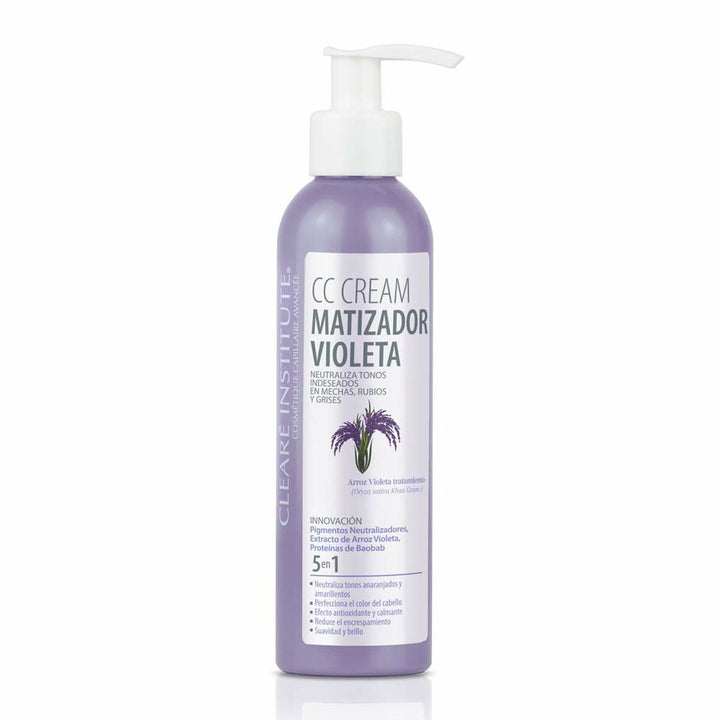 Colour base Clearé Institute Matizador Cc Blonde hair CC Hair Cream 200 ml - Cosmova