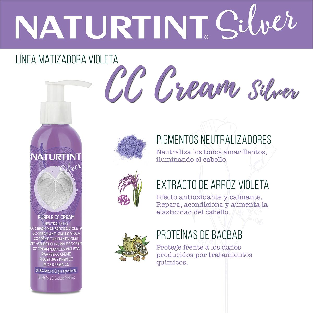 Hair Mask Naturtint SILVER 200 ml-8