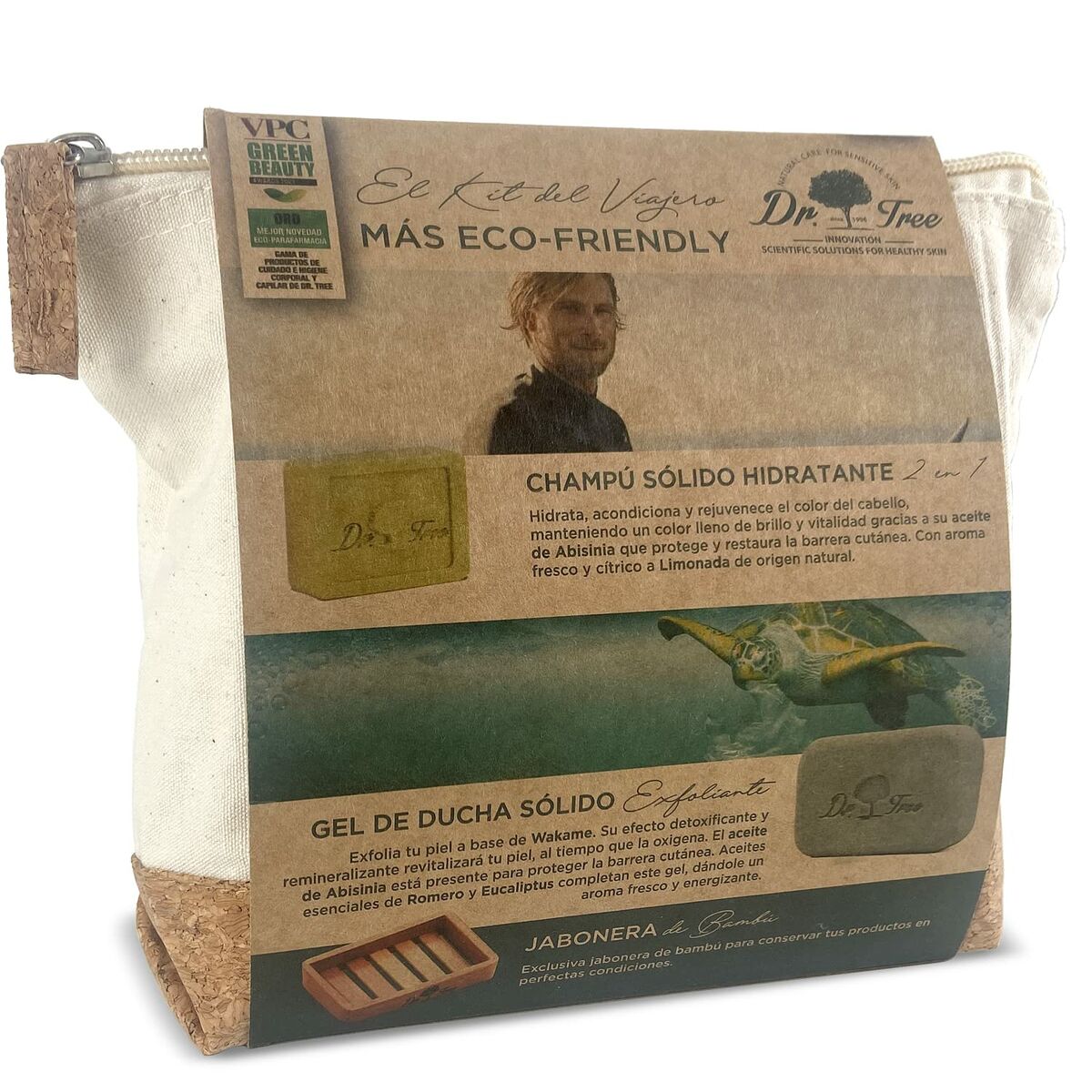 Shower Set Dr. Tree The traveler's kit Sensitive skin 4 Pieces-2