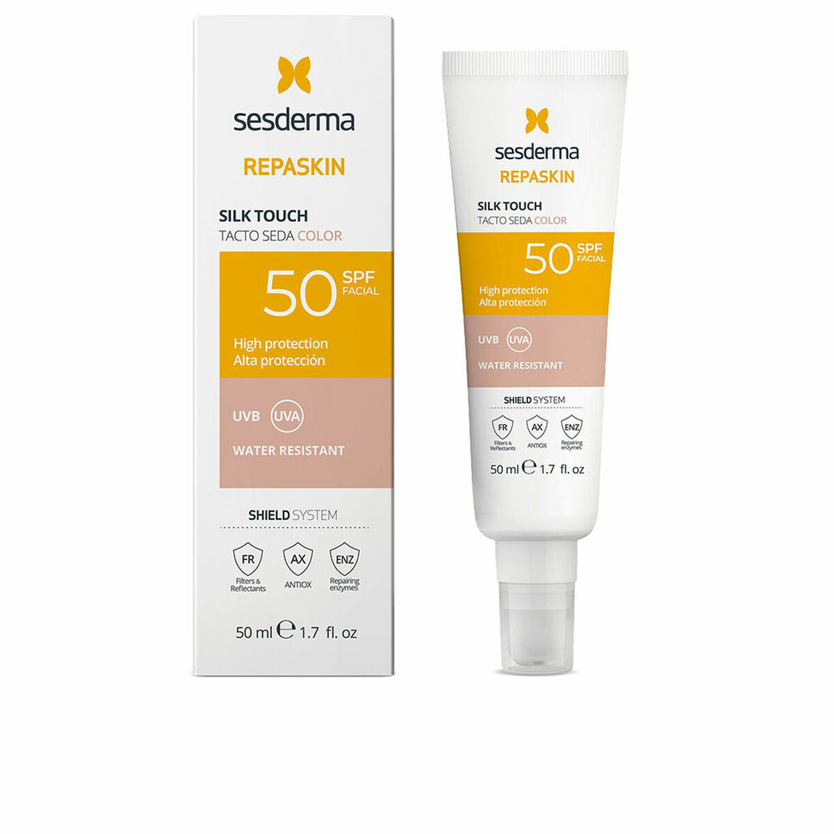 Sun Protection with Colour Sesderma REPASKIN Spf 50 50 ml Silky-0