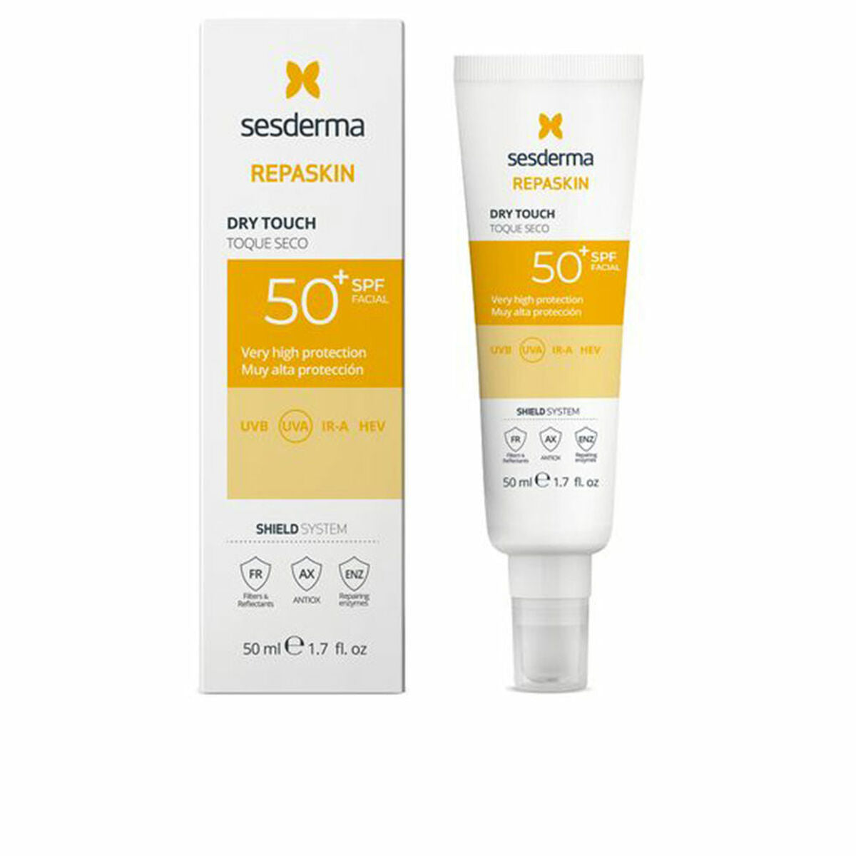 Facial Sun Cream Sesderma REPASKIN SPF 50+ 50 ml Dry-0