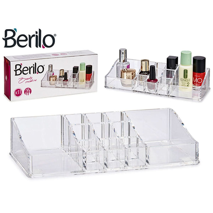 Make-up organizer Transparent 9 x 4,5 x 22,7 cm-1