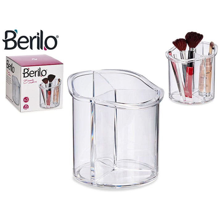 Make-up organizer 15 x 15 x 15,5 cm Transparent-0