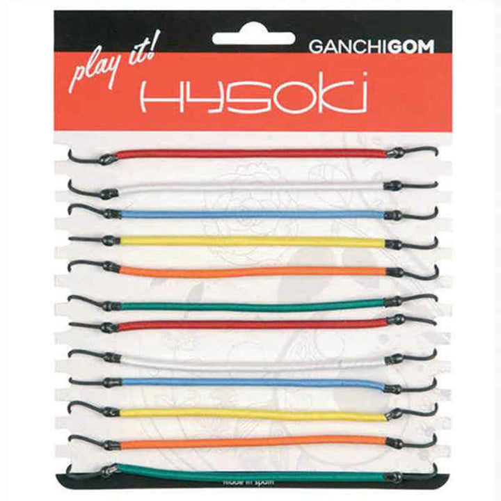 Rubber Hair Bands Hysoki Multicolour Hook 12 Pieces - Cosmova