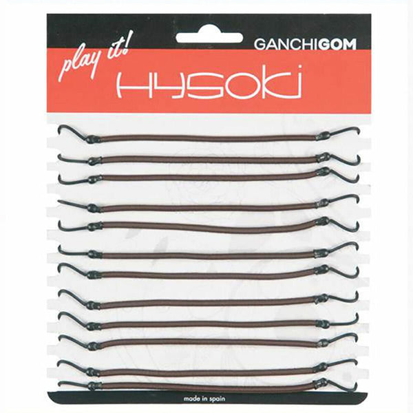 Rubber Hair Bands Hysoki Goma Con Brown Hook - Cosmova