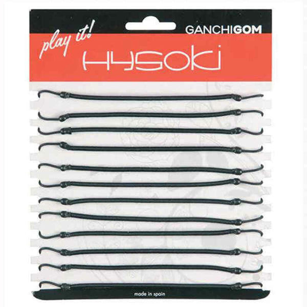 Rubber Hair Bands Hysoki Black Hook - Cosmova
