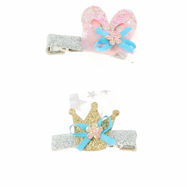 Hair Clips Inca Glitter (2 Pieces) - Cosmova