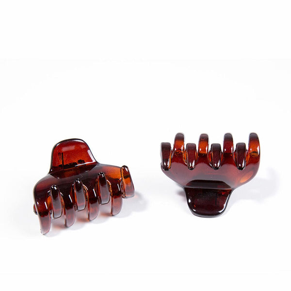Hair clips Inca Pinza Mediana Brown 2 Units - Cosmova