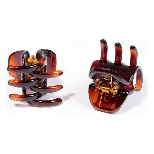 Clip Inca Pinza Concha Francesa Brown - Cosmova