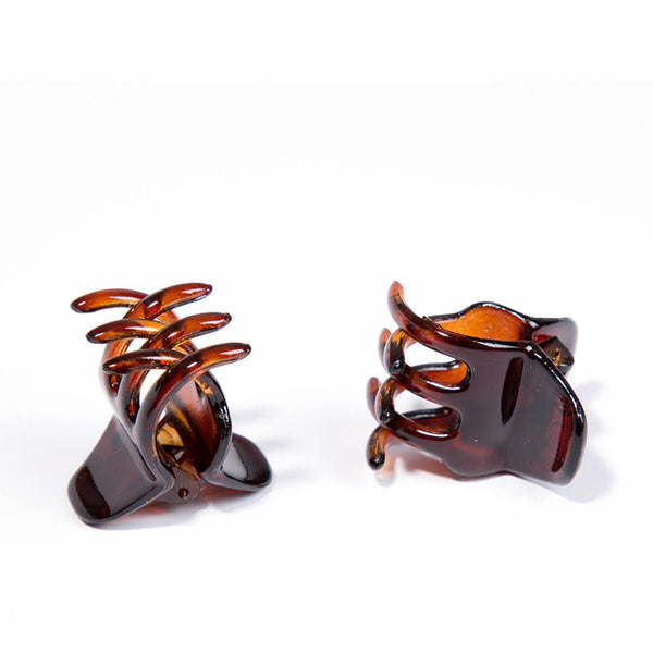 Hair clips Inca Pinza Pequeña Brown 2 Units Small - Cosmova