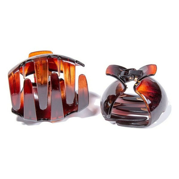 Clip Inca Pinza Concha Francesa Brown - Cosmova