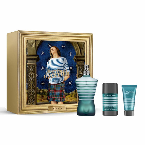 Men's Perfume Set Jean Paul Gaultier Le Male 3 Pieces - Cosmova