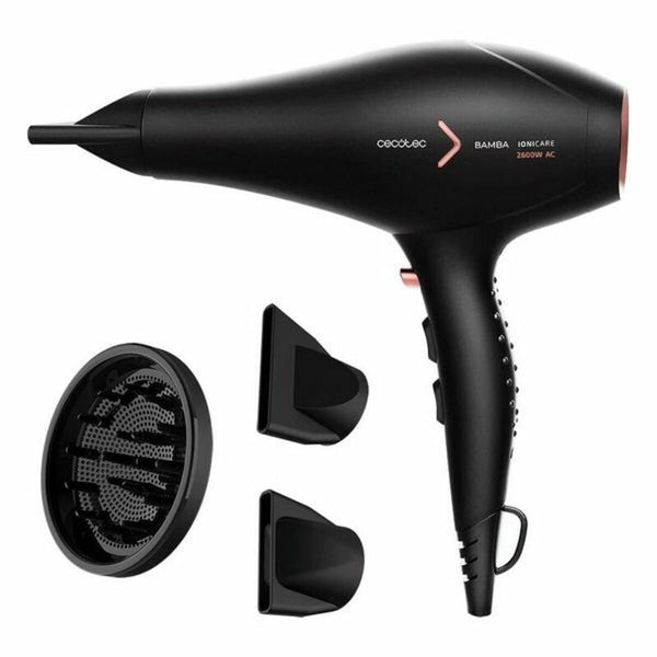 Hairdryer Cecotec AC Bamba IoniCare 5350 PowerShine Fire 2600W Black / Rose Gold 2600 W-0