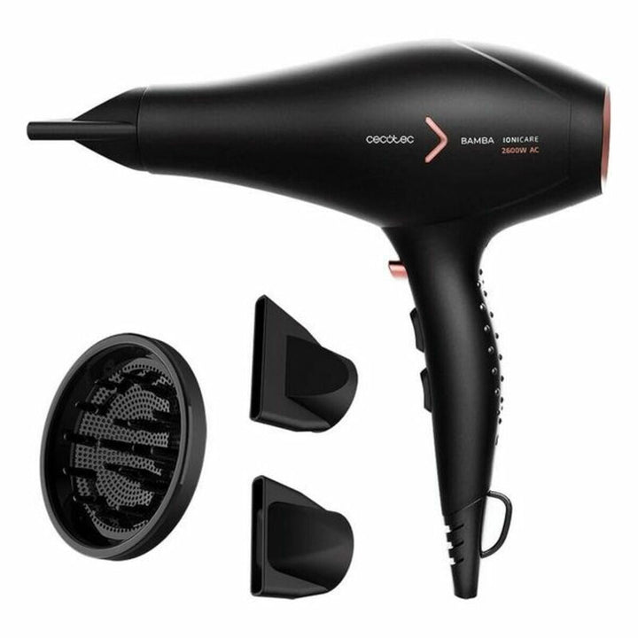 Hairdryer Cecotec AC Bamba IoniCare 5350 PowerShine Fire 2600W Black / Rose Gold 2600 W-0