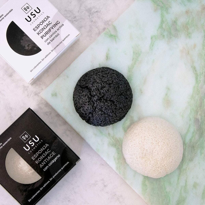 Face Sponge USU Cosmetics Konjac Moisturizing Collagen (1 Unit)-2