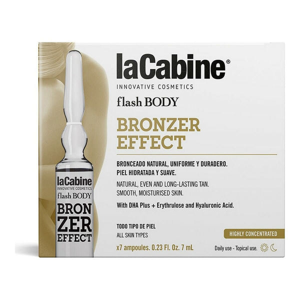Self - Tanning Body Lotion Flash Body laCabine Ampollas Corporales Self - Tanning [Lotion/Spray/Milk] 7 ml (7 x 7 ml) - Cosmova