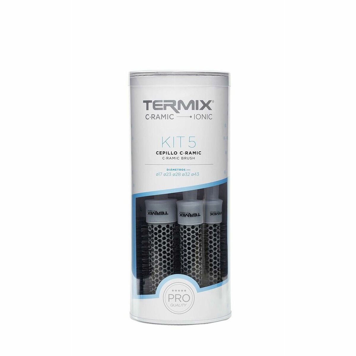 Set of combs/brushes Termix C-Ramic Ionic White (5 pcs)-0