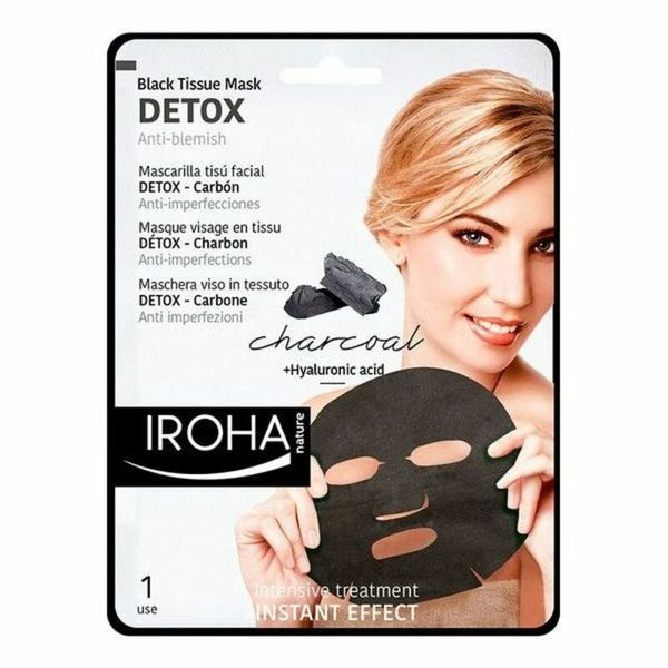 Cleansing Foam Detox Charcoal Black Iroha IROHA73 (1 Unit)-0