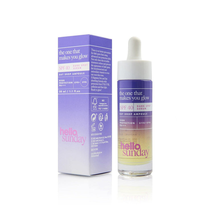 Facial Serum Hello Sunday The One That Makes You Glow Dark Spot SPF 40 (30 ml) - Cosmova