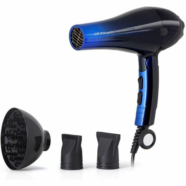 Hairdryer Orbegozo SE2085 2200 W Black Black/Blue-0