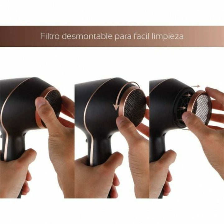 Hairdryer Orbegozo SE-2065 2000 W Black-1