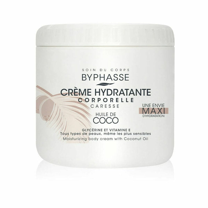 Moisturising Body Cream Byphasse Coconut oil (500 ml)-0