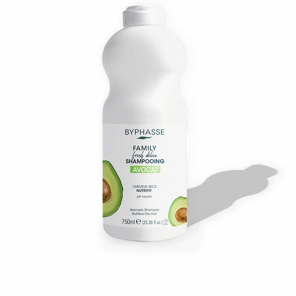 Nourishing Shampoo Byphasse Family Fresh Delice Dry Hair Avocado (750 ml) - Cosmova