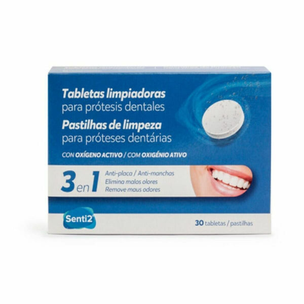 Cleaning Tablets for Dentures Senti2 SAN 027 30 Units - Cosmova