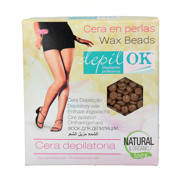 Hair Removal Wax Beans Depil Ok Gold Chocolate 1 Kg-0