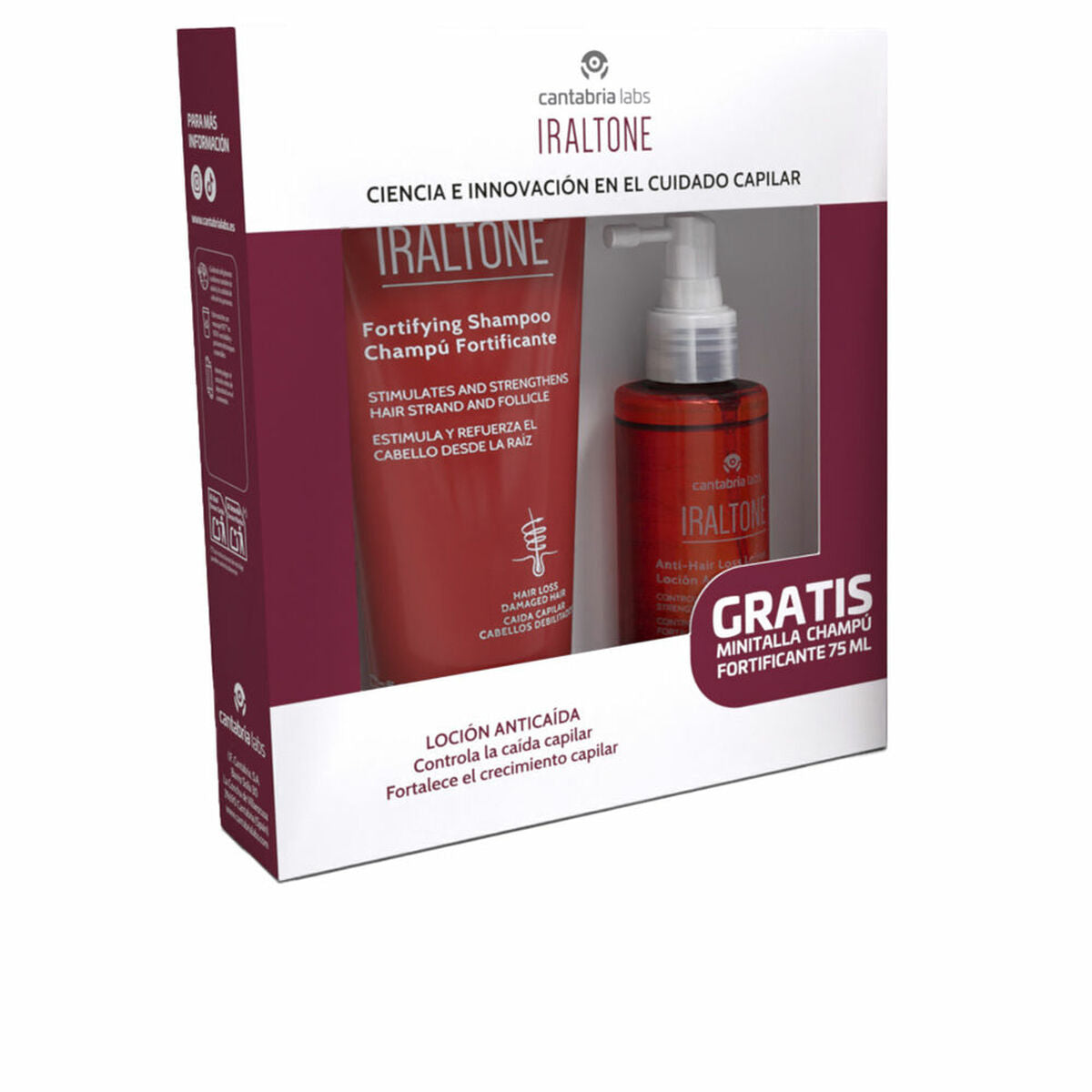 Hair Dressing Set Iraltone IRALTONE CHAMPÚS Y LOCIONES 2 Pieces-0