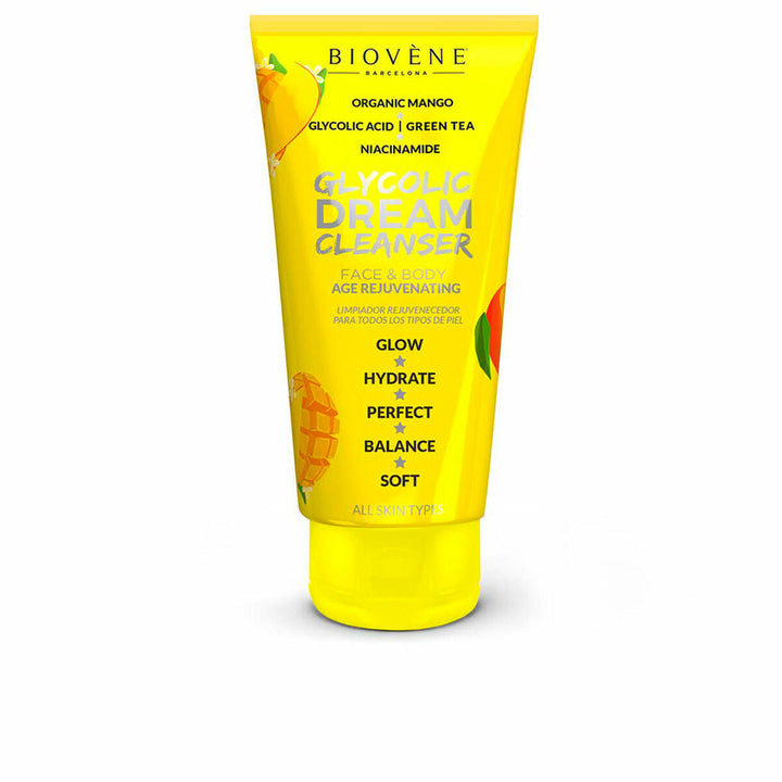 Anti-Ageing Cream Biovène Glycolic Dream Cleanser 200 ml-0