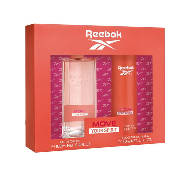 Women's Perfume Set Reebok EDT Move Your Spirit 2 Pieces - Cosmova