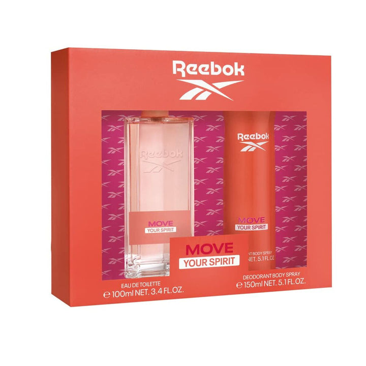 Women's Perfume Set Reebok EDT Move Your Spirit 2 Pieces - Cosmova
