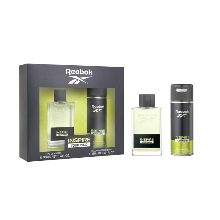 Men's Perfume Set Reebok EDT Inspire Your Mind 2 Pieces - Cosmova