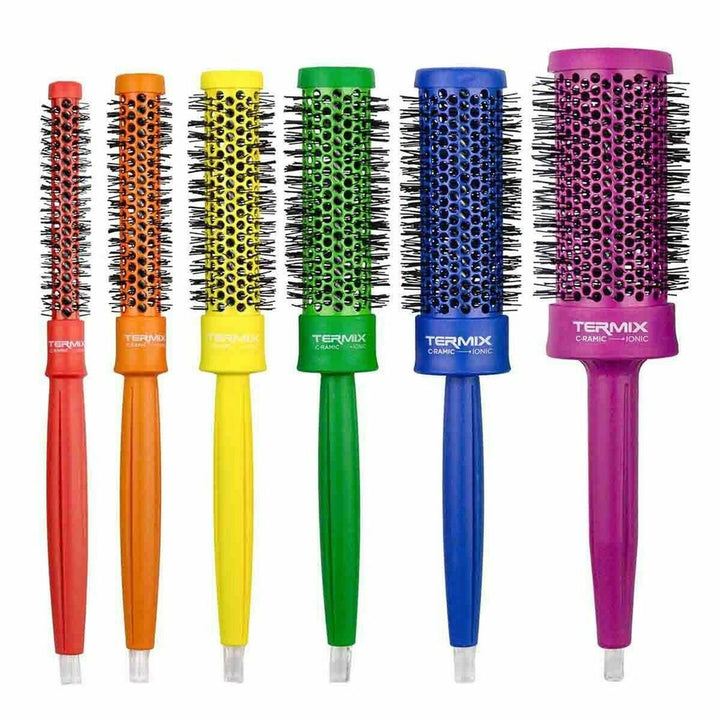 Set of combs/brushes Termix C - Ramic Pride Toilet Bag (6 pcs) - Cosmova