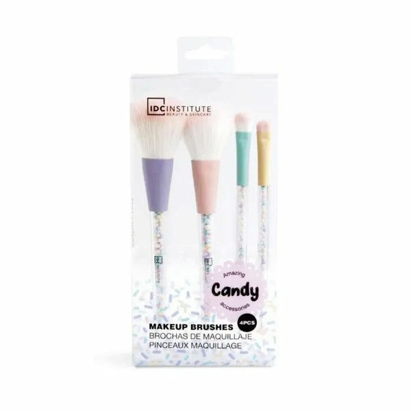 Set of Make-up Brushes IDC Institute Candy (4 pcs)-0