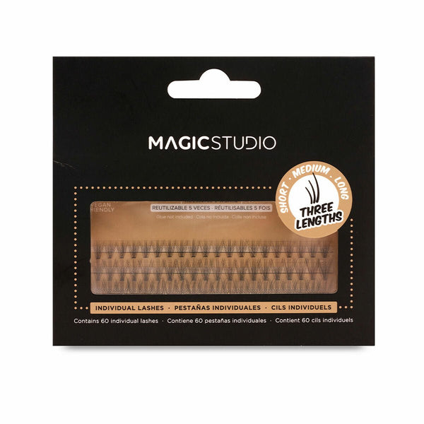 Set of false eyelashes Magic Studio Mink Individual 60 Units (60 Units) - Cosmova
