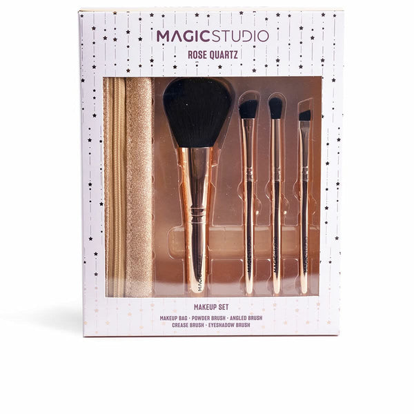 Set of Make-up Brushes IDC Institute ROSE QUARTZ 5 Pieces-0