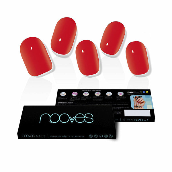False nails Nooves Crimson red Gel Self-adhesives Red-0