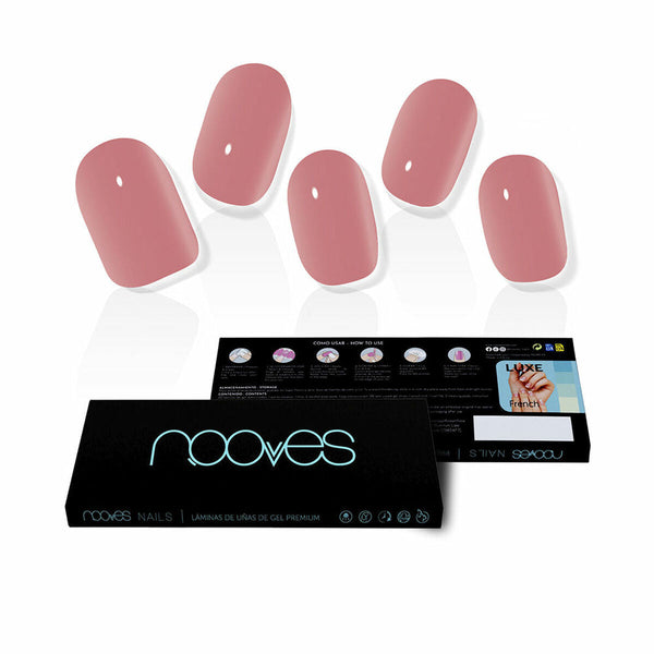 False nails Nooves Dusty Rose Gel Self-adhesives Cat Eye-0