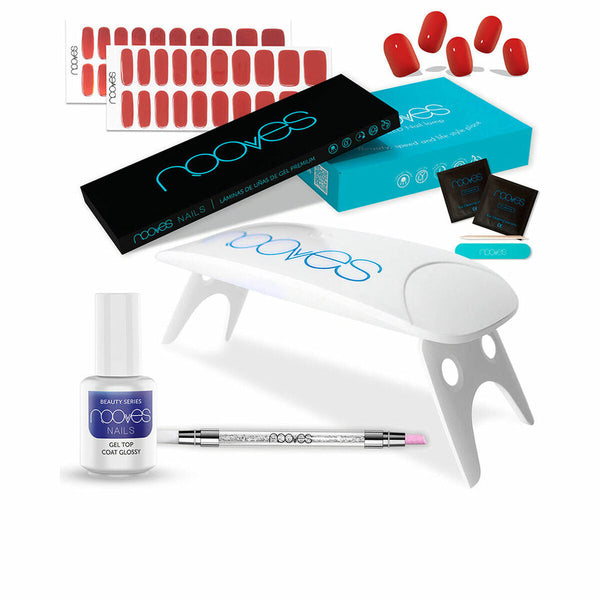 Manicure Set Nooves Premium Red Gel Nail Strips 8 Pieces-0