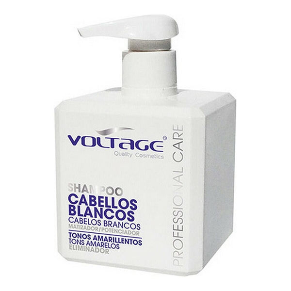 Shampoo for Blonde or Graying Hair Voltage Cabellos Blancos/grises (500 ml) - Cosmova
