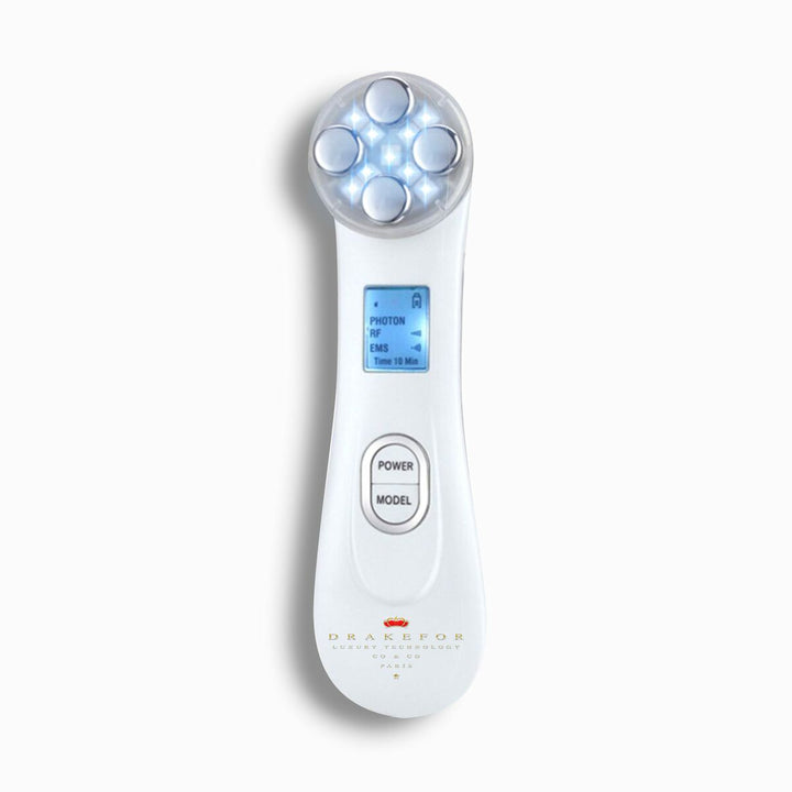 Facial Massager with Radiofrequency, Phototherapy and Electrostimulation Drakefor DKF-9905 White-3