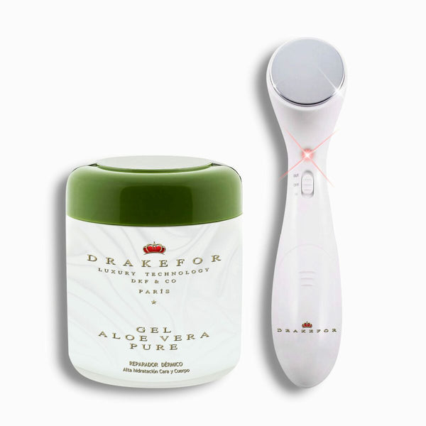 Facial Massager with Radiofrequency, Phototherapy and Electrostimulation Drakefor 408 White-0