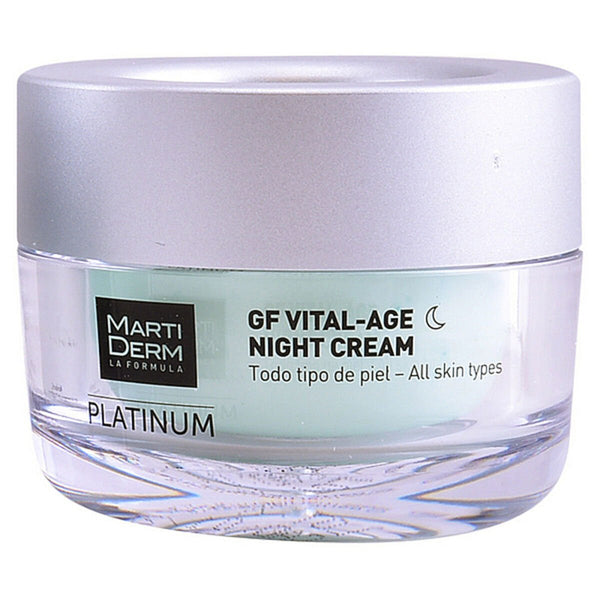 Night Cream Platinum GF Martiderm Vital Age (50 ml) - Cosmova